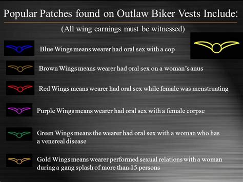 Biker Wing Patches Meanings